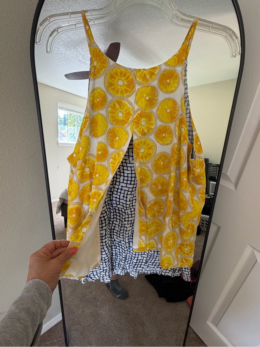 Anthropologie Yellow Citrus Print Camisole - Picture 3 of 6